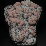 Rhodochrosite, QuartzMina Batantsi, Zona minera Madan, Montes Rhodope, Smolyan Oblast, Bulgaria14.0 x 11.5 cm (Author: am mizunaka)