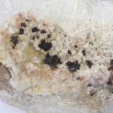Descloizite, Baryte, Dolomite<br />Hochobir mining district, Hochobir Mountain, Eisenkappel-Vellach, Völkermarkt District, Carinthia/Kärnten, Austria<br />5 x 4 cm<br /> (Author: Volkmar Stingl)