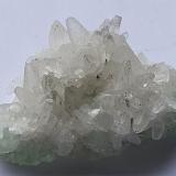 Calcite, Fluorite, Pyrite<br />Baimashan tunnel (construction site), Qianbaxia, Wuyishan, Nanping Prefecture, Fujian Province, China<br />3,5 x 2,5 cm<br /> (Author: Volkmar Stingl)