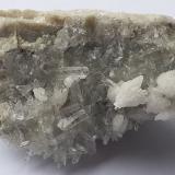 Calcite, Quartz<br />Baimashan tunnel (construction site), Qianbaxia, Wuyishan, Nanping Prefecture, Fujian Province, China<br />5 x 3 cm<br /> (Author: Volkmar Stingl)