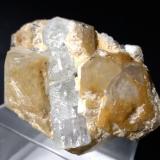 Beryl (variety aquamarine), Quartz<br />Shigar Valley, Shigar District, Gilgit-Baltistan (Northern Areas), Pakistan<br />74 x 70 mm<br /> (Author: Sante Celiberti)