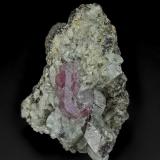 Fluorapatite, Albite, Dolomite<br />La Marina Mine, Municipio Pauna, Western Emerald Belt, Boyacá Department, Colombia<br />7.5 x 5.0 cm<br /> (Author: am mizunaka)