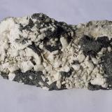 Albite (variety Pericline), Chlorite-group<br />Moaralm, Habach Valley, Hohe Tauern, Salzburg, Austria<br />7,5 x 3 cm<br /> (Author: Volkmar Stingl)