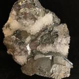 Tetrahedrite, Quartz, Sphalerite<br />Casapalca, Chicla District, Huarochiri Province, Lima Department, Peru<br />114 mm X 82 mm X 45 mm<br /> (Author: Robert Seitz)