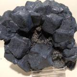 Magnetite, Calcite<br />Dashkesan deposit, Dashkesan, Dashkesan District, Republic of Azerbaijan<br />11,5 x 9 cm<br /> (Author: Sante Celiberti)
