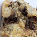 Quartz, limonite after Hematite<br />Möseralm, Fiss, Landeck District, North Tyrol, Tyrol/Tirol, Austria<br />5,5 x 5 cm<br /> (Author: Volkmar Stingl)
