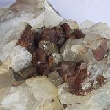Quartz, limonite after Hematite<br />Möseralm, Fiss, Landeck District, North Tyrol, Tyrol/Tirol, Austria<br />6 x 5,5 cm<br /> (Author: Volkmar Stingl)