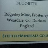 _Fluorita<br />Mina Rogerley, Frosterley, Weardale, North Pennines Orefield, County Durham, Inglaterra / Reino Unido<br /><br /> (Autor: javier ruiz martin)