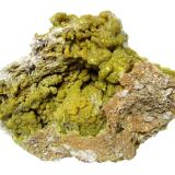 Pyromorphite<br />La Vidale Mine (Brezies), Asprières, Saint-Martin de Bouillac, Villefranche-de-Rouergue, Aveyron, Occitanie, France<br />Specimen size 16,5 cm<br /> (Author: Tobi)