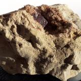 Cinnabar on Dolomite<br />Lovelock, Antelope District, Pershing County, Nevada, USA<br />4,5 x 3 cm<br /> (Author: Volkmar Stingl)