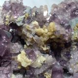 Fluorite, Galena, CalciteFrazer's Hush Mine, Rookhope District, Weardale, North Pennines Orefield, County Durham, England / United Kingdom13,5 x 12 cm (Author: Sante Celiberti)