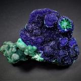 Azurite, Malachite<br />Chizhou Prefecture, Anhui Province, China<br />96 mm x 79 mm x 41 mm<br /> (Author: Don Lum)