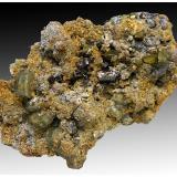 Cassiterite, Arsenopyrite, Fluorapatite, Chalcopyrite, Muscovite<br />Minas da Panasqueira, Aldeia de São Francisco de Assis, Covilhã, Castelo Branco, Cova da Beira, Centro, Portugal<br />11 cm x  6 cm x 3 cm<br /> (Author: silvia)