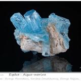 Aquamarine<br />Karibib District, Erongo Region, Namibia<br />fov 80 mm<br /> (Author: ploum)