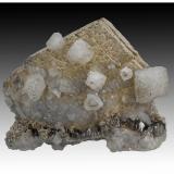 Siderite, Quartz, Dolomite, Muscovite, Pyrite<br />Minas da Panasqueira, Aldeia de São Francisco de Assis, Covilhã, Castelo Branco, Cova da Beira, Centro, Portugal<br />11 cm x 8 cm x 7 cm<br /> (Author: silvia)