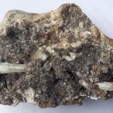 Aragonite, Baryte, Dolomite<br />Magnesite deposit, Bürglkopf, Hochfilzen, Kitzbühel District, North Tyrol, Tyrol/Tirol, Austria<br />8 x 6 cm<br /> (Author: Volkmar Stingl)