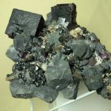 Galena, Fluorite, Sphalerite<br />Denton Mine, Goose Creek Mine group, Harris Creek Sub-District, Hardin County, Illinois, USA<br />92 x 90 mm<br /> (Author: Sante Celiberti)