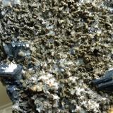 Bournonite, Marcasite, Calcite, Quartz<br />Herja Mine, Chiuzbaia, Baia Sprie, Maramures, Romania<br />14 x 12 cm<br /> (Author: Sante Celiberti)