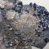 Bournonite, Marcasite, Calcite, Quartz<br />Herja Mine, Chiuzbaia, Baia Sprie, Maramures, Romania<br />14 x 12 cm<br /> (Author: Sante Celiberti)