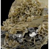 Siderite, Fluorapatite, Quartz, Arsenopyrite, Pyrite<br />Minas da Panasqueira, Aldeia de São Francisco de Assis, Covilhã, Castelo Branco, Cova da Beira, Centro, Portugal<br />14 cm x 11 cm x 8 cm<br /> (Author: silvia)