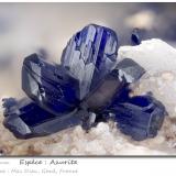 Azurite<br />Mas Dieu, Mercoirol, Alès, Gard, Occitanie, France<br />fov 3.1 mm<br /> (Author: ploum)