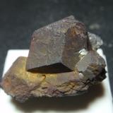Magnetita<br />Mina Isabelita, Valle de los Ecos, Burguillos del Cerro, Comarca Zafra-Río Bodión, Badajoz, Extremadura, España<br />30x25 mm<br /> (Autor: Ignacio)