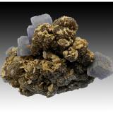 Fluorite, Fluorapatite, Siderite, Muscovite and Pyrite<br />Minas da Panasqueira, Aldeia de São Francisco de Assis, Covilhã, Castelo Branco, Cova da Beira, Centro, Portugal<br />9 cm x 8 cm x 6 cm<br /> (Author: silvia)