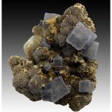 Fluorite, Fluorapatite, Siderite, Muscovite and Pyrite<br />Minas da Panasqueira, Aldeia de São Francisco de Assis, Covilhã, Castelo Branco, Cova da Beira, Centro, Portugal<br />9 cm x 8 cm x 6 cm<br /> (Author: silvia)