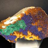 Azurite, Malachite<br />Er-Rich, Midelt Province, Drâa-Tafilalet Region, Morocco<br />16 x 9,5 cm<br /> (Author: Sante Celiberti)