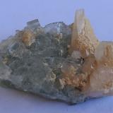 Calcite, Dolomite, Fluorite<br />Yongping Mine, Yongping, Yanshan, Shangrao Prefecture, Jiangxi Province, China<br />4 x 3 cm<br /> (Author: Volkmar Stingl)