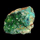 Conichalcita (Conicalcita) y Tyrolita (Tirolita)Mina La Encontrada, Los Tejares, Ítrabo-Molvízar, Comarca Costa Granadina, Granada, Andalucía, España5 x 5 cm. (Autor: Antonio P. López)