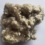 Baryte and Calcite on Magnesite<br />Magnesite deposit, Bürglkopf, Hochfilzen, Kitzbühel District, North Tyrol, Tyrol/Tirol, Austria<br />10 x 8 cm<br /> (Author: Volkmar Stingl)
