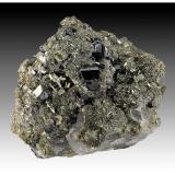 Cassiterite, Muscovite, Pyrite, Marcasite, Quartz<br />Minas da Panasqueira, Aldeia de São Francisco de Assis, Covilhã, Castelo Branco, Cova da Beira, Centro, Portugal<br />7 cm x 6 cm x 4 cm<br /> (Author: silvia)