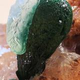 Malachite<br />Bleida Mine, Tinzouline, Zagora Province, Drâa-Tafilalet Region, Morocco<br />1,5 cm<br /> (Author: Enrique Llorens)