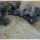 Fluorapatite, Topaz, Goyazite, Muscovite<br />Minas da Panasqueira, Aldeia de São Francisco de Assis, Covilhã, Castelo Branco, Cova da Beira, Centro, Portugal<br />4 cm x 3 cm x 3 cm<br /> (Author: silvia)