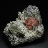 Fluorapatite, Muscovite, Albite<br />Chumar Bakhoor, Hunza Valley, Nagar District, Gilgit-Baltistan (Northern Areas), Pakistan<br />11.6 x 10.4 cm<br /> (Author: am mizunaka)