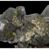 Fluorapatite, Siderite, Arsenopyrite, Muscovite<br />Minas da Panasqueira, Aldeia de São Francisco de Assis, Covilhã, Castelo Branco, Cova da Beira, Centro, Portugal<br />6 cm x 5 cm x 3 cm<br /> (Author: silvia)