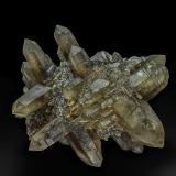 Quartz (variety smoky quartz), Orthoclase, Opal (variety hyalite)<br />Erongo Mountain, Usakos, Erongo Region, Namibia<br />14.5 x 11.0 x 9.5 cm<br /> (Author: am mizunaka)