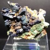 Azurite, Malachite<br />Tsumeb Mine, Tsumeb, Otjikoto Region, Namibia<br />65 x 60 mm<br /> (Author: Sante Celiberti)