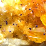 Calcite, Malachite, Azurite<br />Brixlegg, Kufstein District, Inn Valley, North Tyrol, Tyrol/Tirol, Austria<br />62 x 35 mm<br /> (Author: Sante Celiberti)