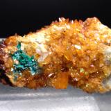 Calcite, Malachite, Azurite<br />Brixlegg, Kufstein District, Inn Valley, North Tyrol, Tyrol/Tirol, Austria<br />62 x 35 mm<br /> (Author: Sante Celiberti)