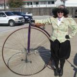 Me and my "Ordinary" Victoria. 52 inch wheel also known as Penny Farthing. (Author: Gail)