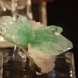 Fluorapophyllite with Stilbite
minature size
Maharashtra, 
India (Author: Gail)