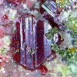 CinabrioMina Las Cuevas, Almadén, Comarca Valle de Alcudia, Ciudad Real, Castilla-La Mancha, EspañaCristal de 5 mm. (Autor: Antonio P. López)