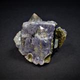 Fluorite, Ferberite, Quartz, Muscovite, Chlorite<br />Minas da Panasqueira, level 1, Aldeia de São Francisco de Assis, Covilhã, Castelo Branco, Cova da Beira, Centro, Portugal<br />3.4 cm x 3 cm<br /> (Author: Don Lum)