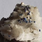 Azurite, Dolomite<br />Ringenwechsel Mining District, Troi, District Schwaz, Inn Valley, North Tyrol, Tyrol/Tirol, Austria<br />1,5 x 1,5 cm<br /> (Author: Volkmar Stingl)