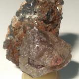Cerussite<br />Les Dalles Mine (Lidal Mine), Mibladen mining district, Mibladen, Midelt, Midelt Province, Drâa-Tafilalet Region, Morocco<br />48 x 42 mm<br /> (Author: Sante Celiberti)