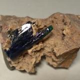 Azurite, Malachite<br />Kerrouchen, Khénifra Province, Beni Mellal-Khenifra Region, Morocco<br />40 x 40 mm<br /> (Author: Sante Celiberti)