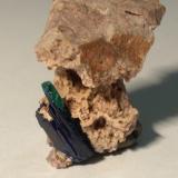 Azurite, Malachite<br />Kerrouchen, Khénifra Province, Beni Mellal-Khenifra Region, Morocco<br />40 x 40 mm<br /> (Author: Sante Celiberti)