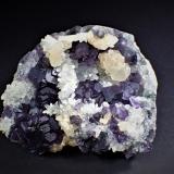 Fluorite, Quartz, Calcite<br />Quanzhou Prefecture, Fujian Province, China<br />107 mm x 104 mm x 45 mm<br /> (Author: Don Lum)